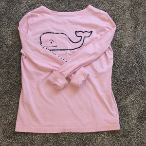 vineyard vines peach long sleeve